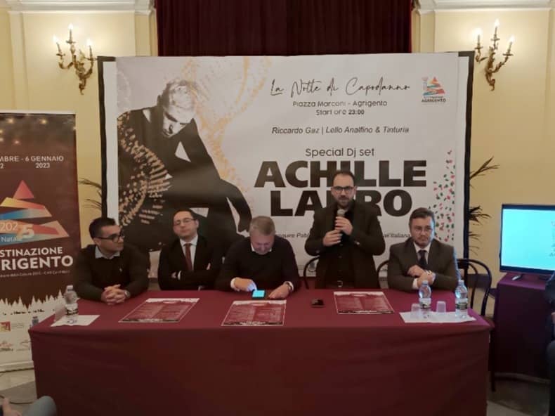 Achille Lauro ad Agrigento a Capodanno, presentato cartellone eventi natalizi